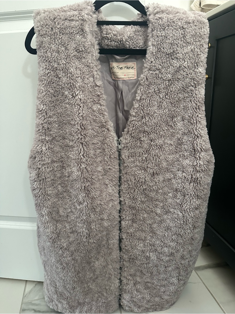 We The Free Fuzzy Longline Vest NWT size Small retail $98